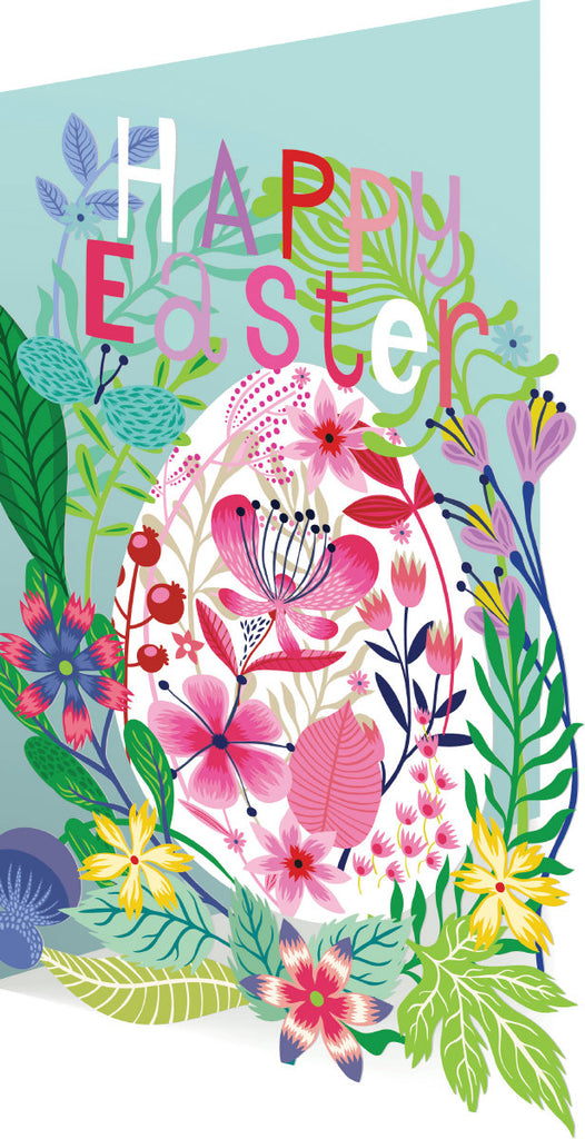 Roger la Borde Easter Lasercut card featuring artwork by Helen Dardik