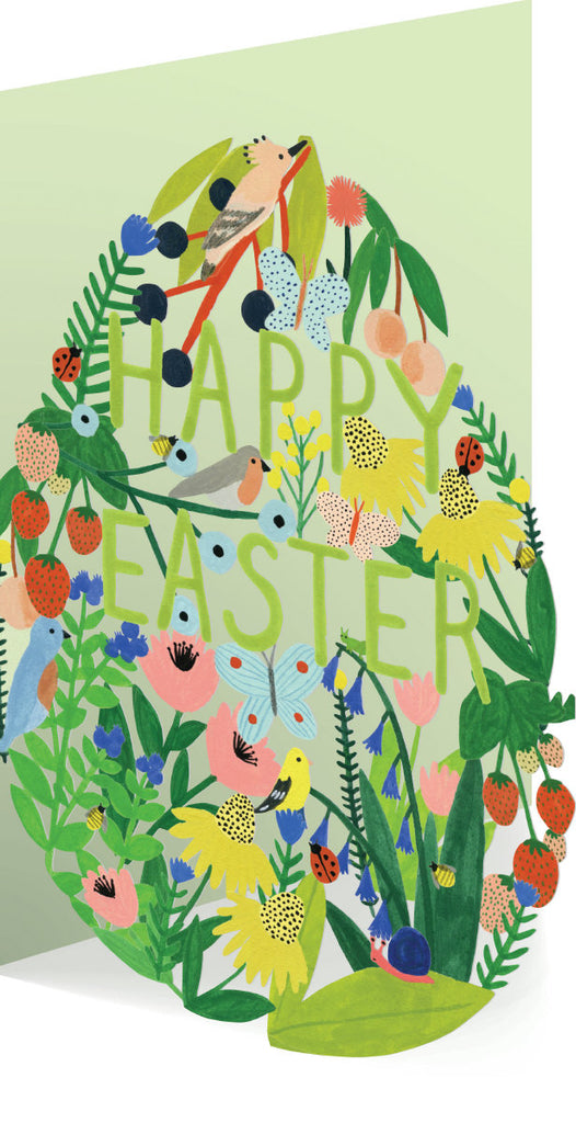 Roger la Borde Easter Lasercut card featuring artwork by Kate Pugsley