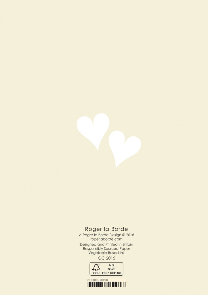 Roger la Borde Wedding Heart Vine Standard card featuring artwork by Roger la Borde