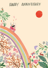 Roger la Borde Over the Rainbow Greeting card featuring artwork by Rosie Harbottle