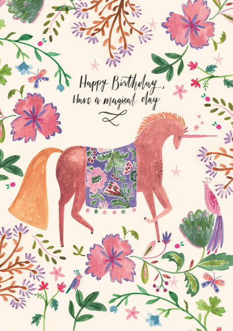 Roger la Borde Over the Rainbow Greeting card featuring artwork by Rosie Harbottle