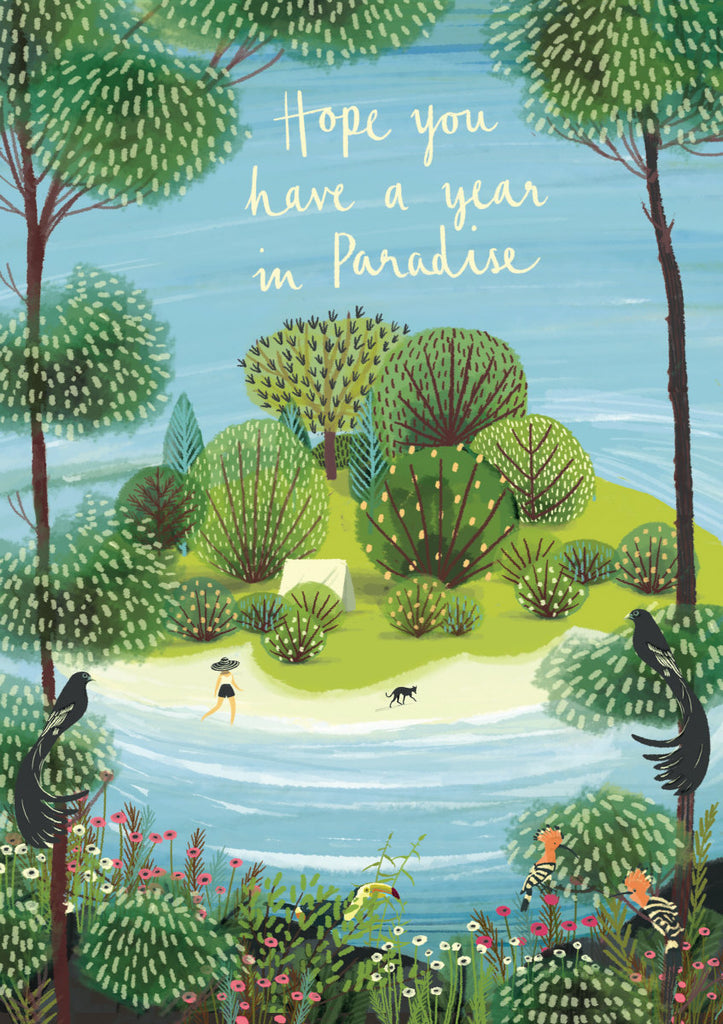 Roger la Borde Summertime Standard card featuring artwork by Jane Newland