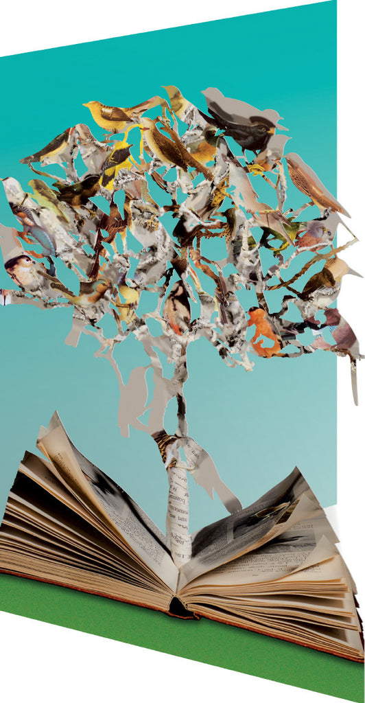 Roger la Borde Scissors Paper Tree Lasercut card featuring artwork by Su Blackwell