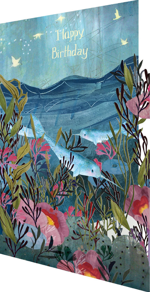 Roger la Borde Sea Dreams Lasercut card featuring artwork by Kendra Binney