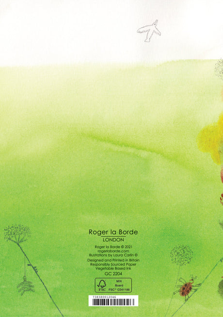 Roger la Borde Wilderness Greeting card featuring artwork by Laura Carlin