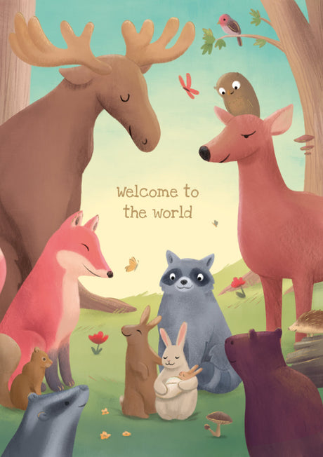 Roger la Borde Menagerie Greeting card featuring artwork by Jennifer M Potter
