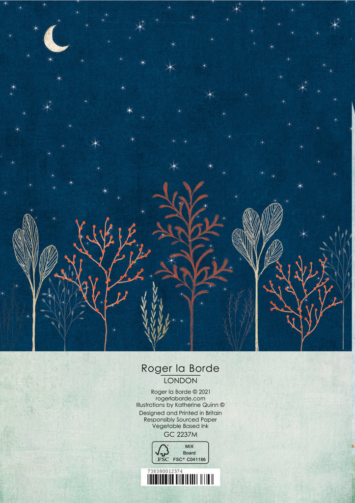 Roger la Borde Night and Day Greeting card featuring artwork by Katherine Quinn