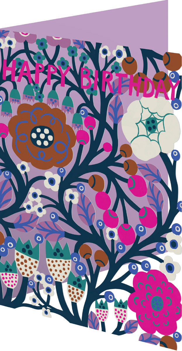 Roger la Borde Starflower Lasercut card featuring artwork by Monika Forsberg