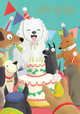 Roger la Borde Menagerie Greeting card featuring artwork by Jennifer M Potter