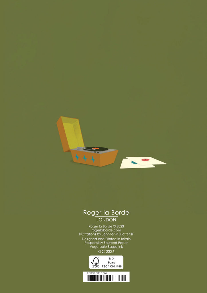 Roger la Borde Menagerie Greeting card featuring artwork by Jennifer M Potter