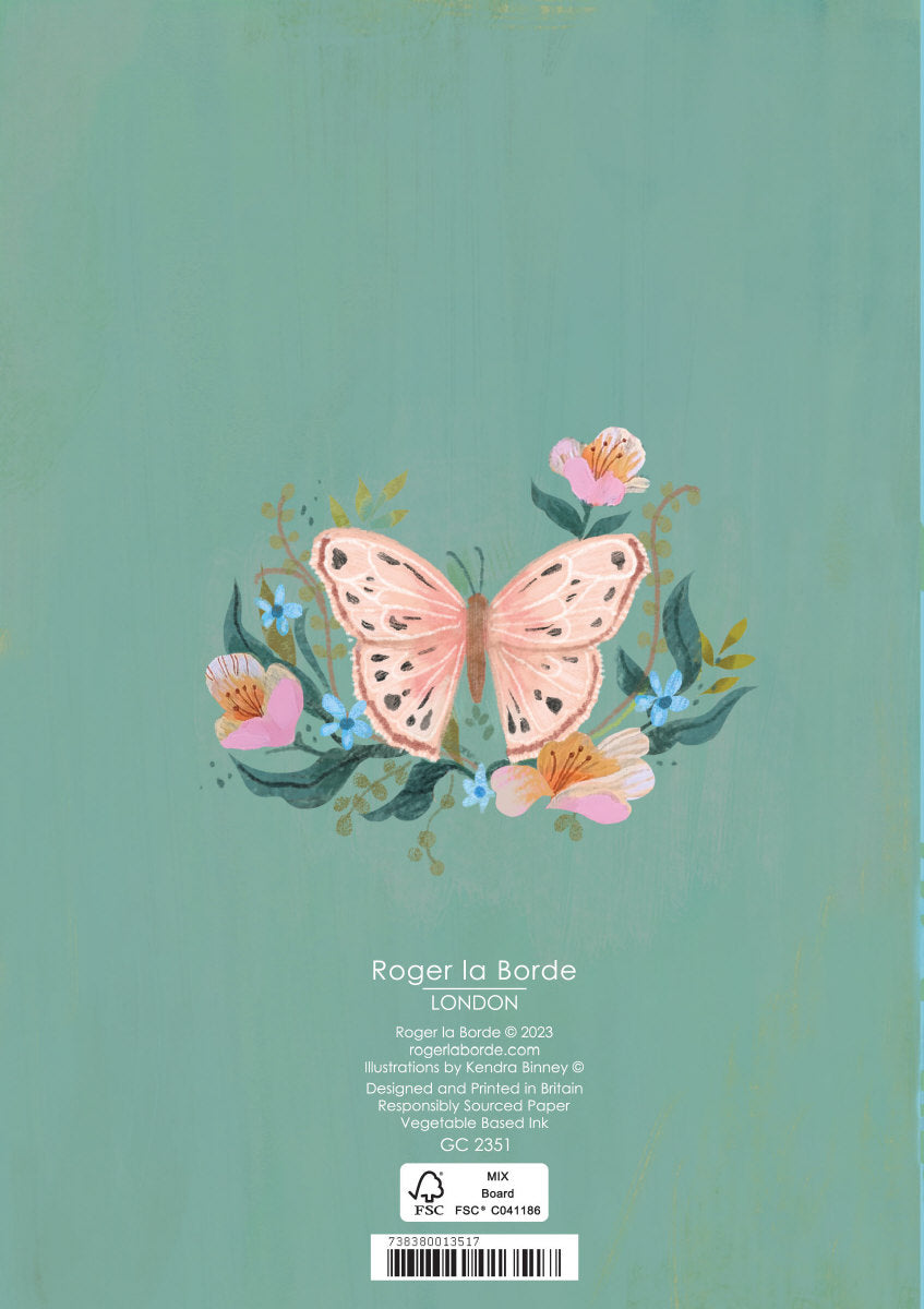 Roger la Borde Butterfly Ball Greeting card featuring artwork by Kendra Binney