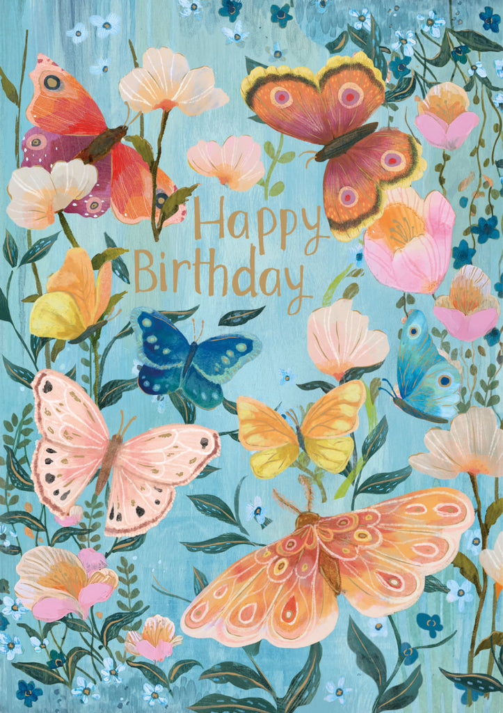 Roger la Borde Butterfly Ball Greeting card featuring artwork by Kendra Binney