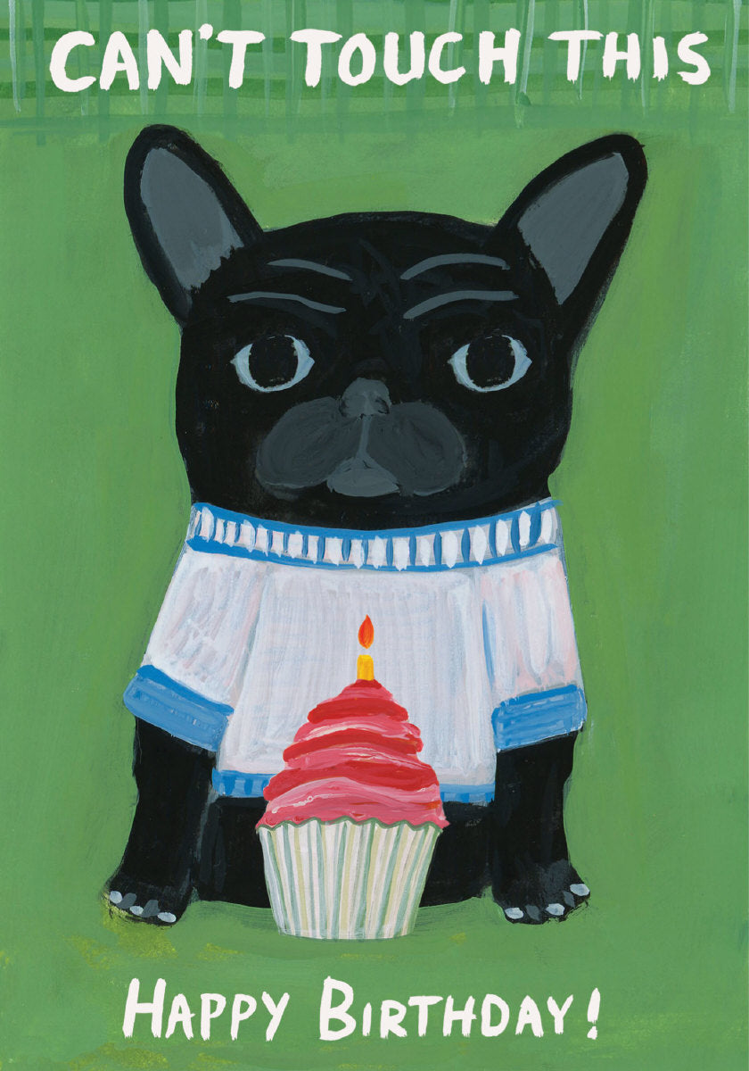 Roger la Borde Pup Talk Petite Card featuring artwork by Terri Fry Kasuba