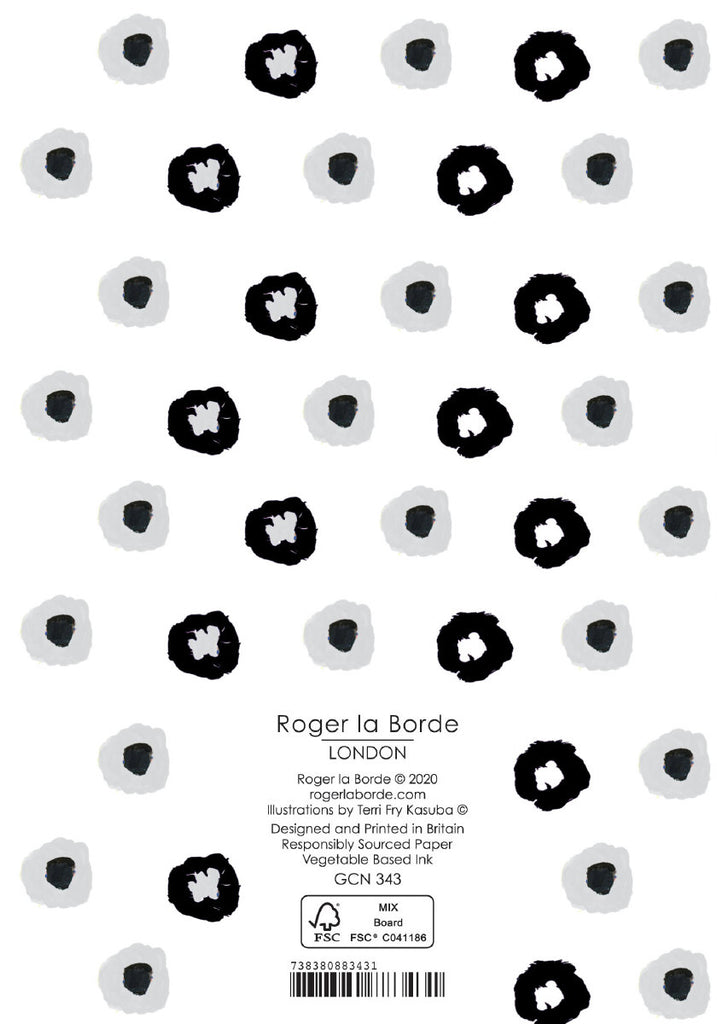 Roger la Borde Pup Talk Petite Card featuring artwork by Terri Fry Kasuba
