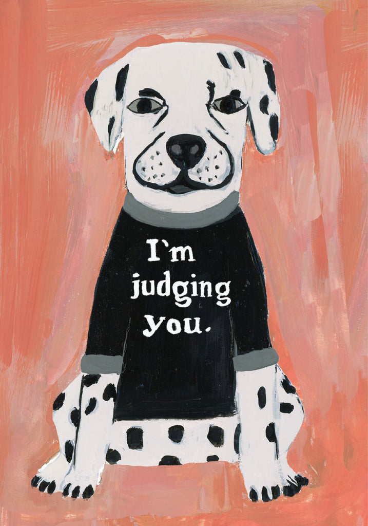 Roger la Borde Pup Talk Petite Card featuring artwork by Terri Fry Kasuba