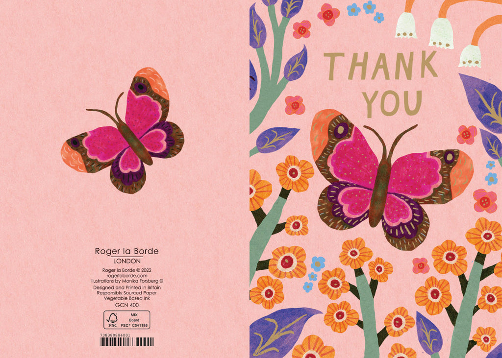 Roger la Borde Starflower Petite Card featuring artwork by Monika Forsberg