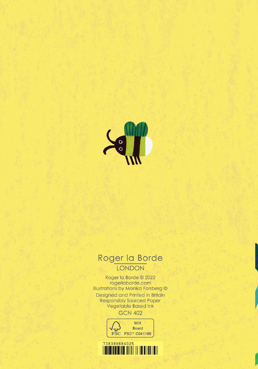 Roger la Borde Starflower Petite Card featuring artwork by Monika Forsberg