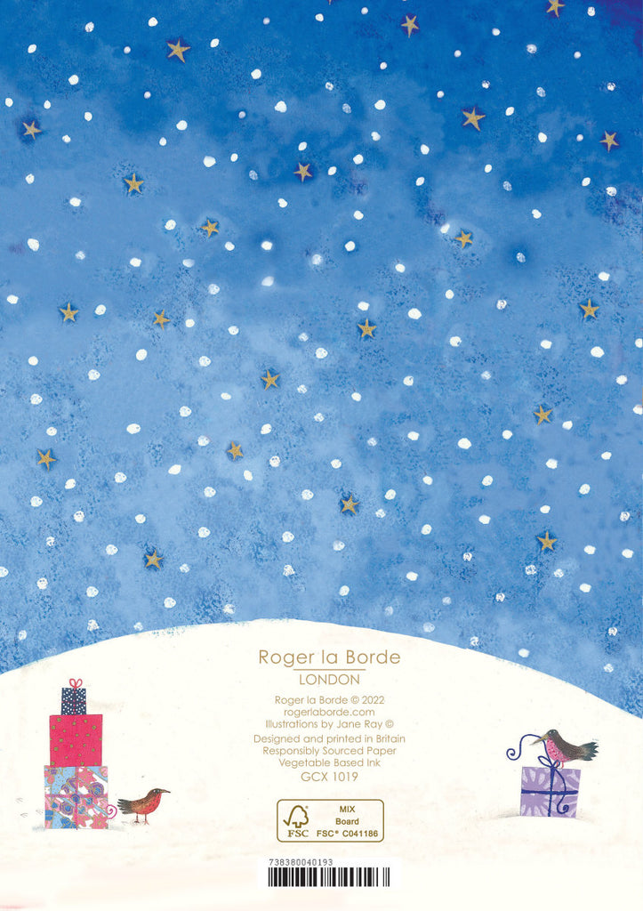 Roger la Borde Iconic Standard Christmas Card featuring artwork by Jane Ray