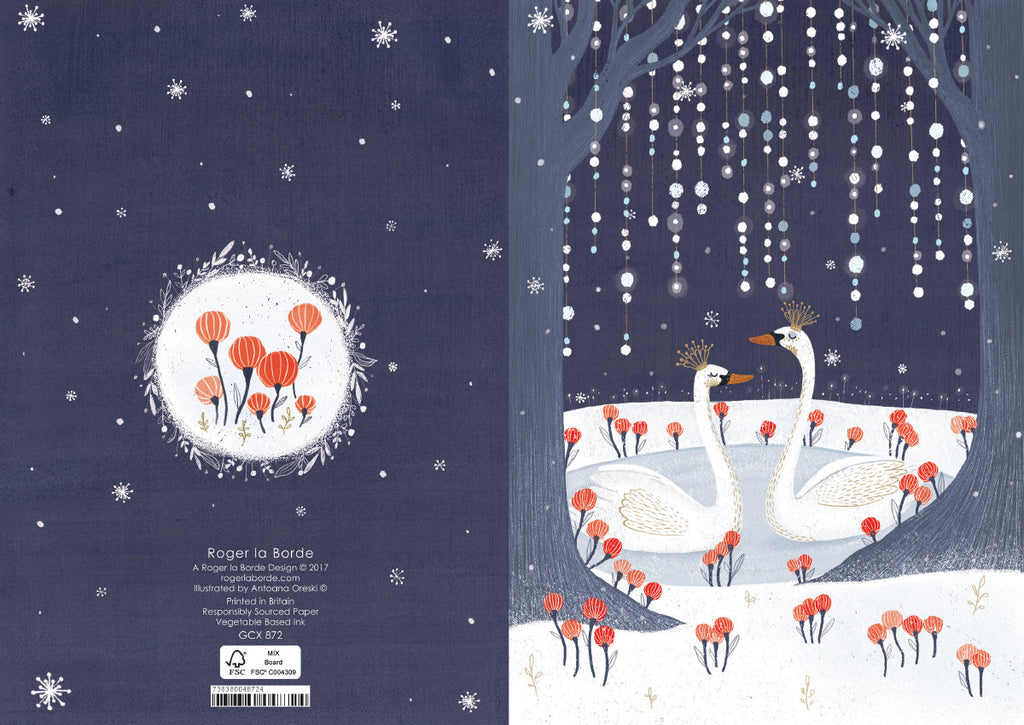 Roger la Borde Frosty Forest Standard card featuring artwork by Antoana Oreski