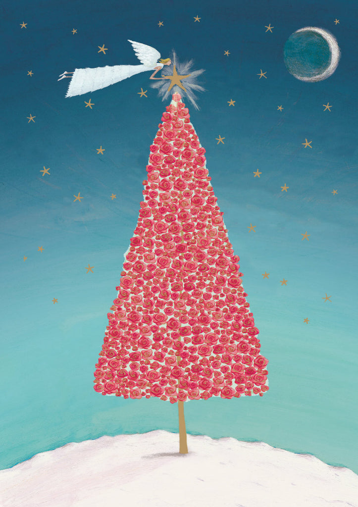 Roger la Borde Christmas Tree Standard card featuring artwork by Mary Claire Smith