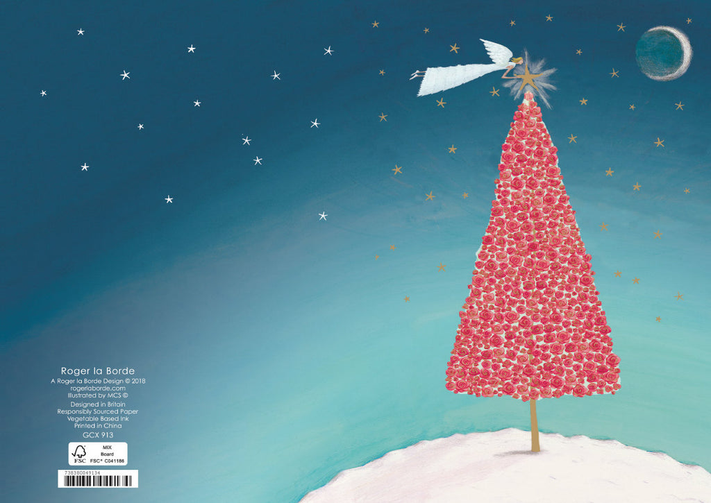 Roger la Borde Christmas Tree Standard card featuring artwork by Mary Claire Smith