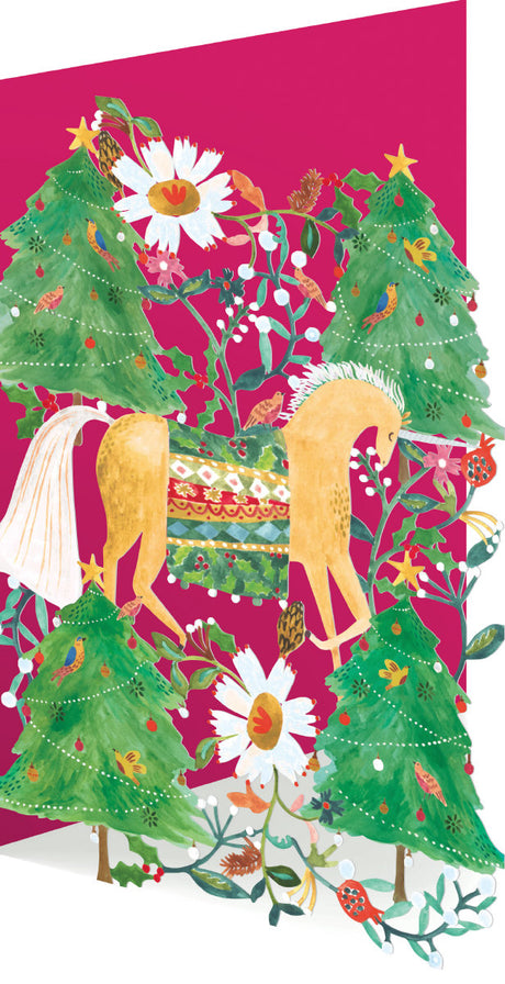 Roger la Borde Over the Rainbow Lasercut card featuring artwork by Rosie Harbottle