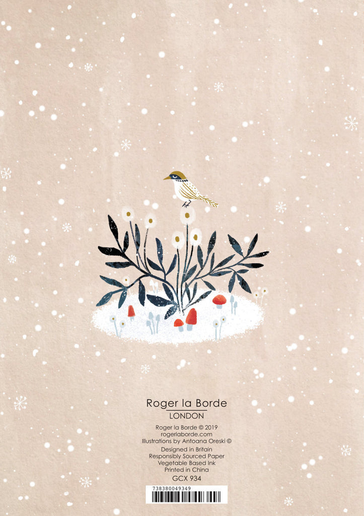 Roger la Borde Winter Garden Standard card featuring artwork by Antoana Oreski