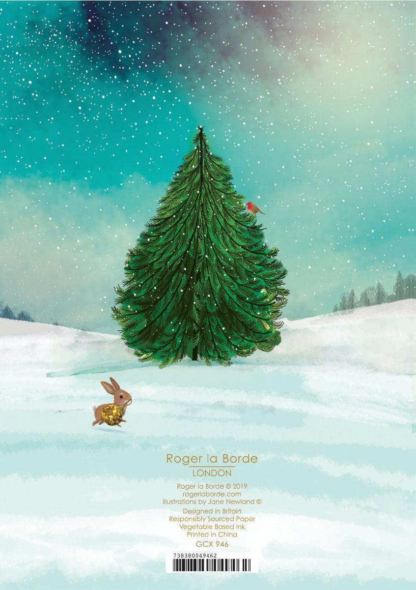 Roger la Borde Let It Snow Standard card featuring artwork by Jane Newland