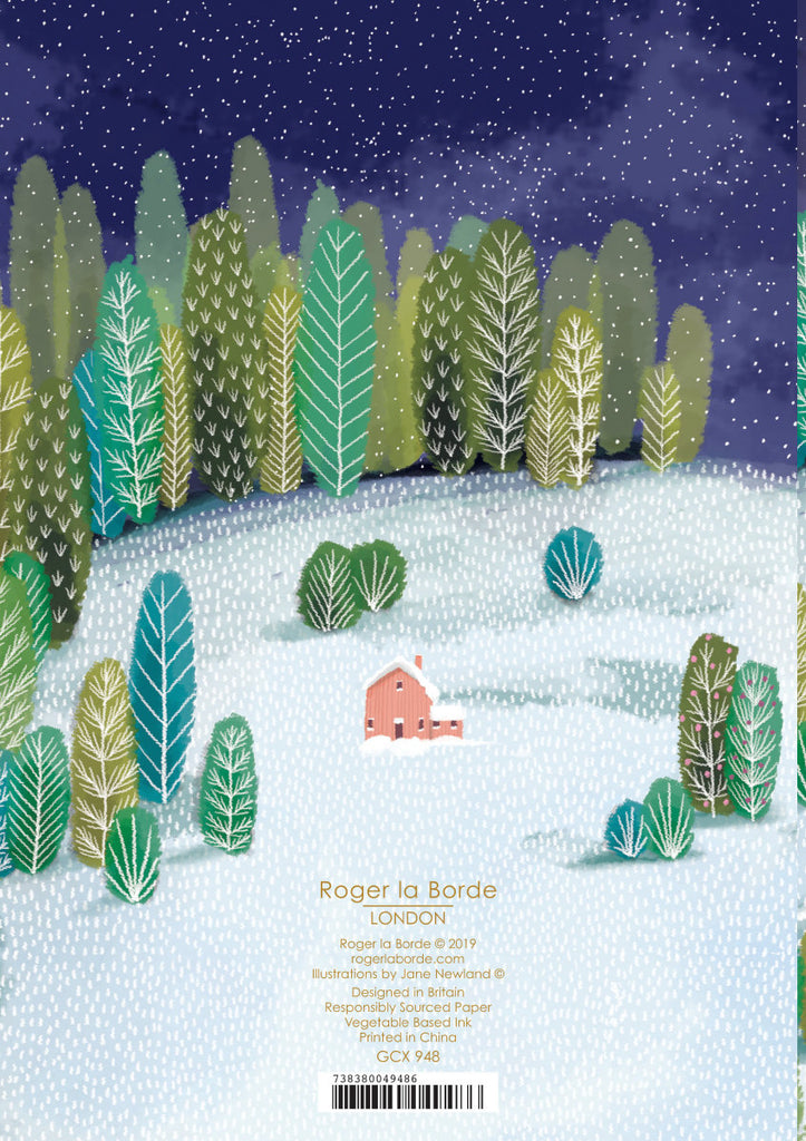 Roger la Borde Let It Snow Standard card featuring artwork by Jane Newland