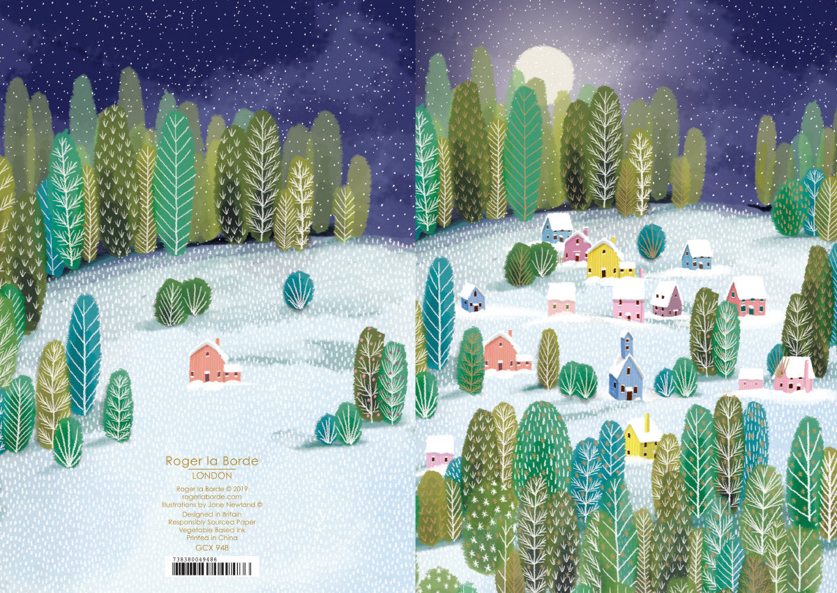 Roger la Borde Let It Snow Standard card featuring artwork by Jane Newland