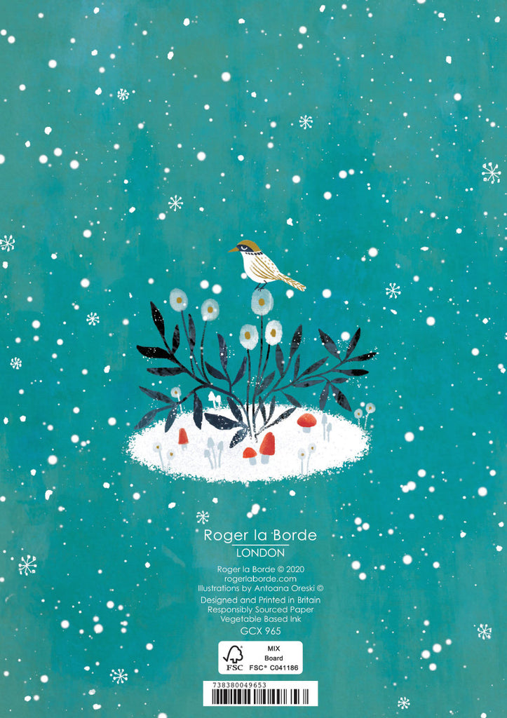 Roger la Borde Frosty Forest Standard card featuring artwork by Antoana Oreski