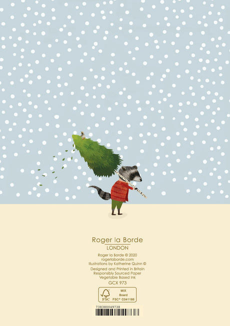 Roger la Borde Christmas Procession Greeting Card featuring artwork by Katherine Quinn