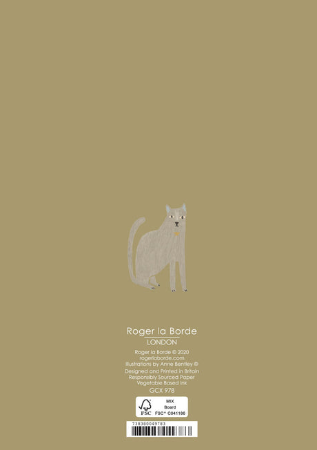 Roger la Borde Cat and Dog Palais Greeting Card featuring artwork by Anne Bentley