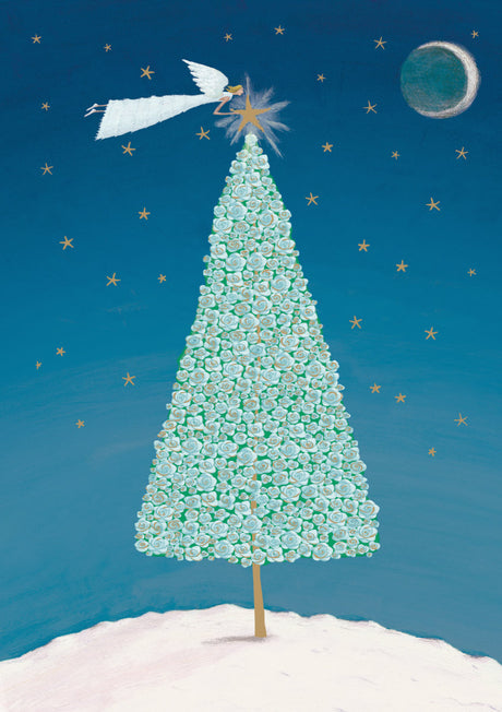 Roger la Borde Christmas Tree Standard card featuring artwork by Mary Claire Smith