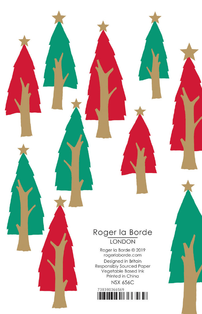 Roger la Borde Christmas Tree Notecard pack featuring artwork by Roger la Borde