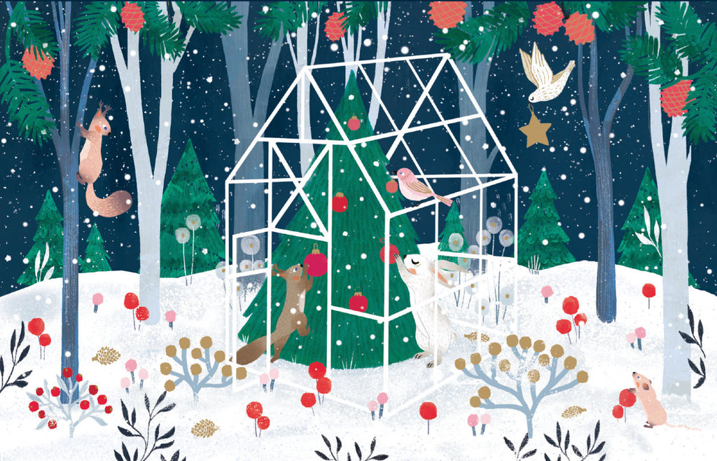 Roger la Borde Winter Garden Notecard Pack featuring artwork by Antoana Oreski
