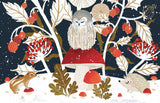 Roger la Borde Frosty Forest Notecard pack featuring artwork by Antoana Oreski