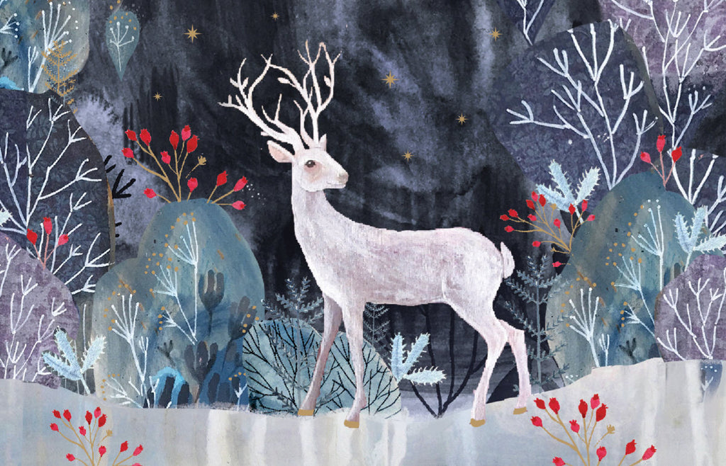 Roger la Borde Silver Stag Gold Foil Ccard Pack featuring artwork by Kendra Binney