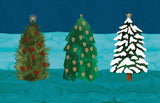 Roger la Borde Christmas Conifer Notecard featuring artwork by Katie Vernon