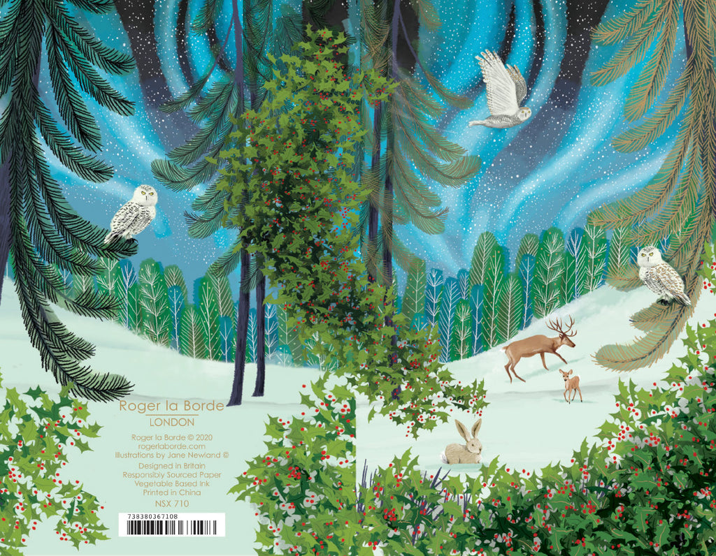 Roger la Borde Let It Snow Notecard featuring artwork by Jane Newland