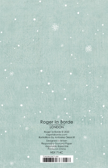 Roger la Borde Frosty Forest Notecard featuring artwork by Antoana Oreski