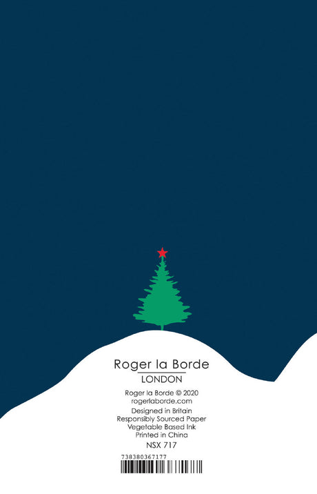 Roger la Borde Christmas Tree Notecard featuring artwork by Roger la Borde