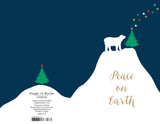 Roger la Borde Christmas Tree Charity Notecard Pack featuring artwork by Roger la Borde