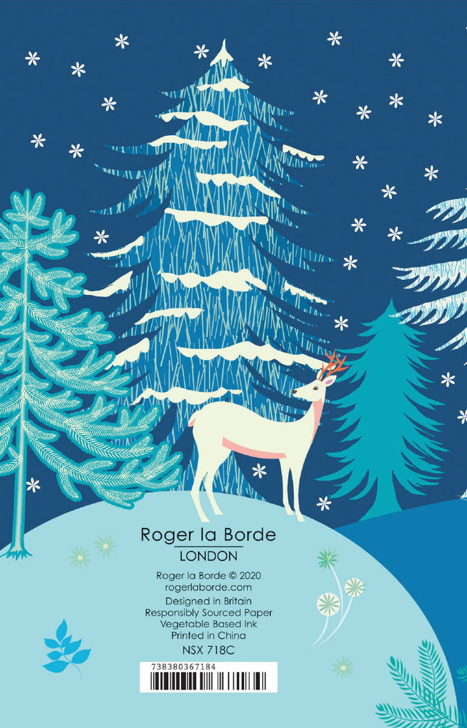 Roger la Borde Christmas Tree Charity Notecard Pack featuring artwork by Roger la Borde