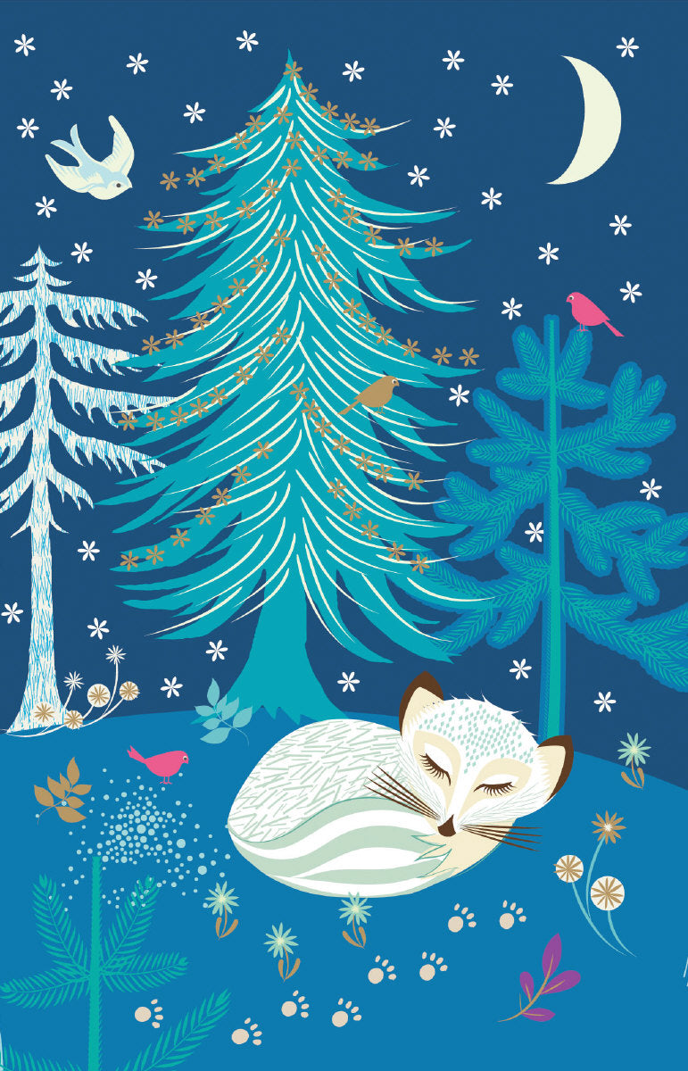 Roger la Borde Christmas Tree Notecard featuring artwork by Roger la Borde