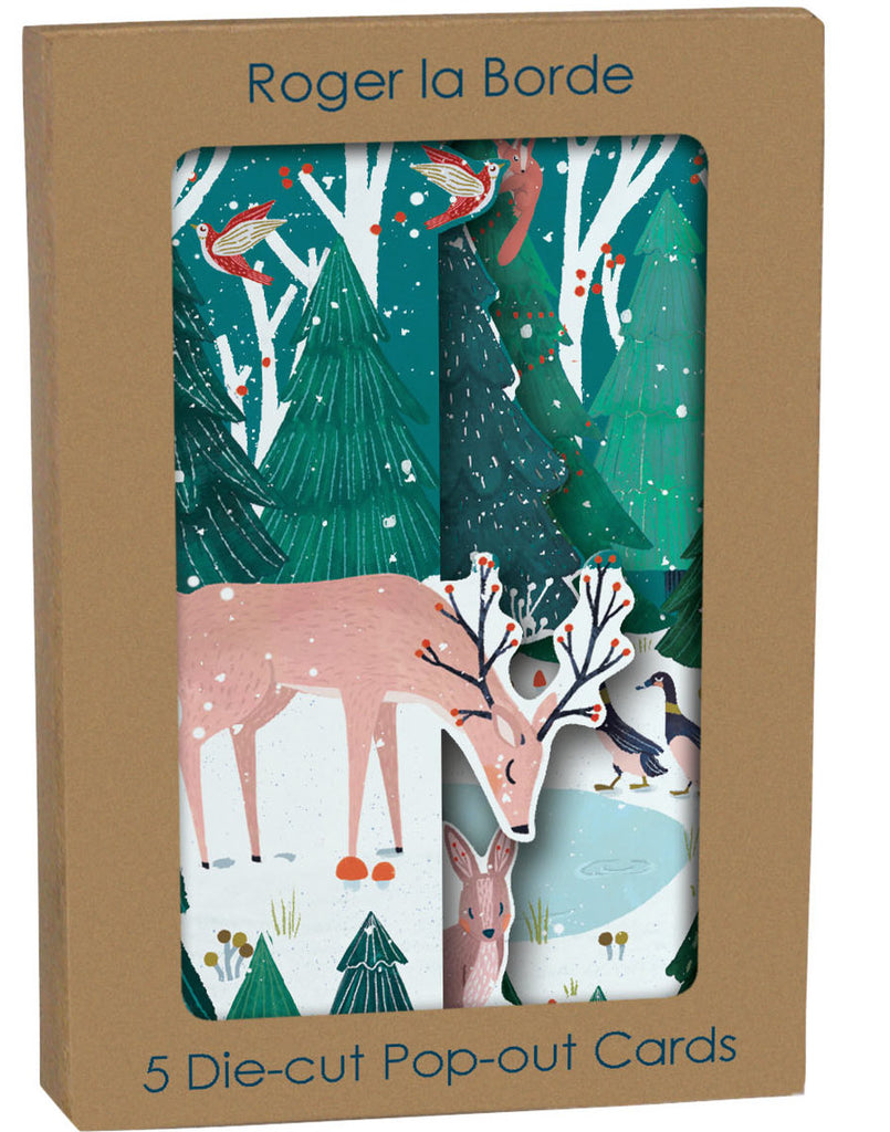 Roger la Borde Wild Wood Hideaway Tri-fold Card Pack featuring artwork by Antoana Oreski