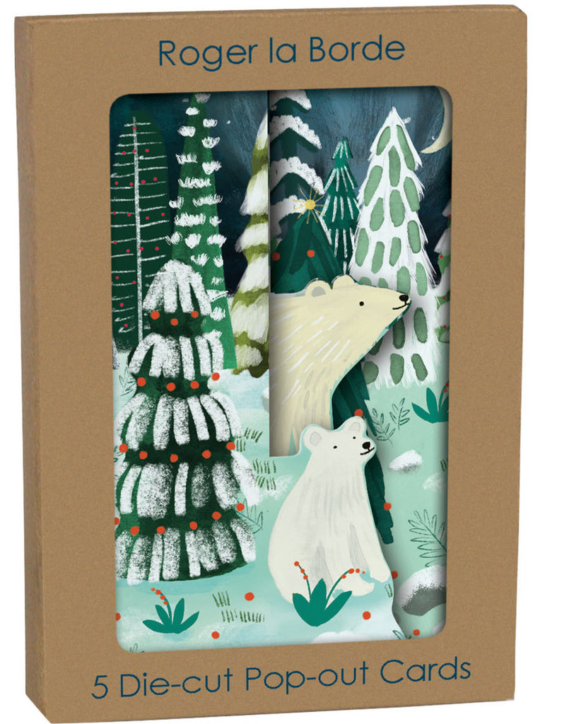 Roger la Borde Northern Lights Tri-fold Card Pack featuring artwork by Katie Vernon
