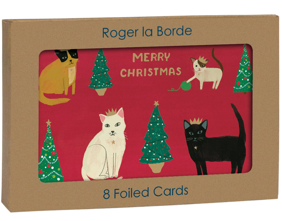 Roger la Borde Cat and Dog Palais Gold Foil Ccard Pack featuring artwork by Anne Bentley