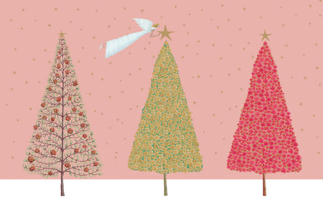 Roger la Borde Christmas Tree Gold Foil Ccard Pack featuring artwork by Roger la Borde