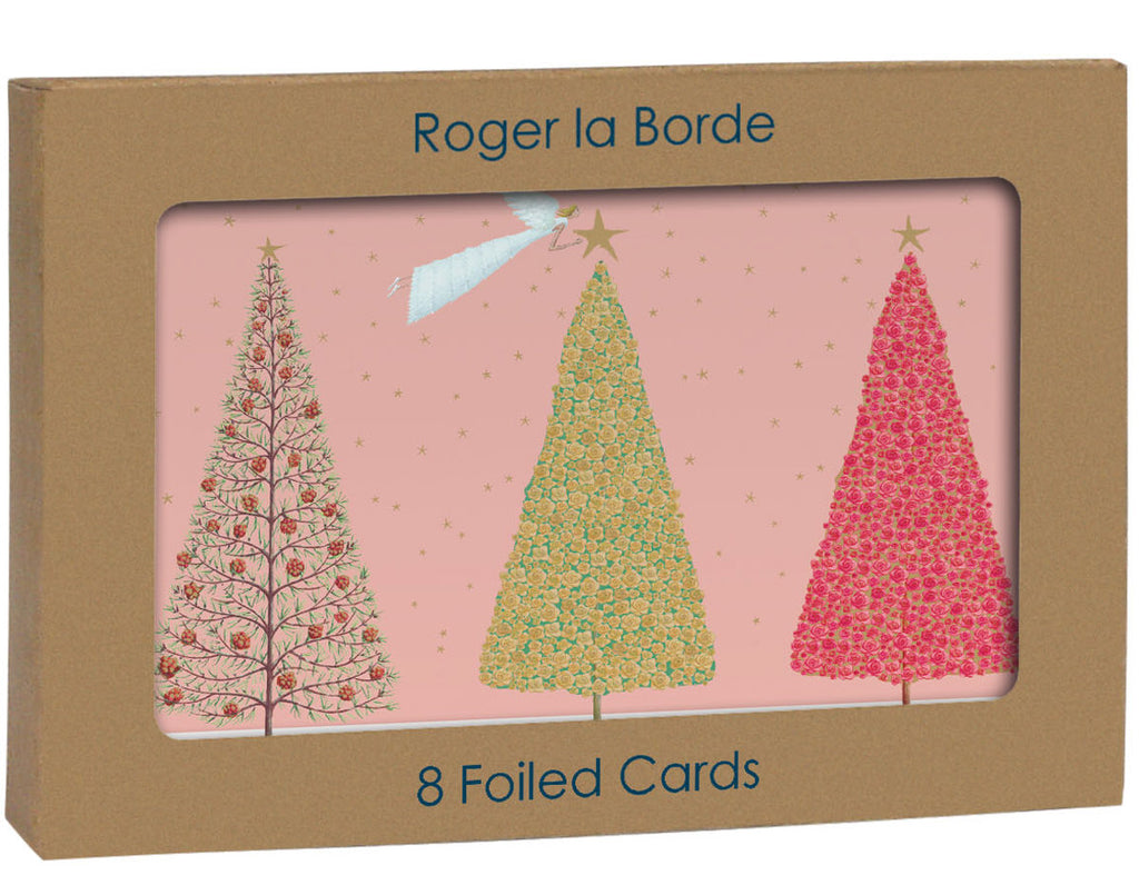 Roger la Borde Christmas Tree Gold Foil Ccard Pack featuring artwork by Roger la Borde